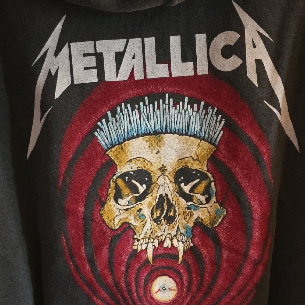 Metallica Unisex Hoodie, Size Small, Dark Gray, NWT. In Vertigo You Will Be - Picture 10 of 12